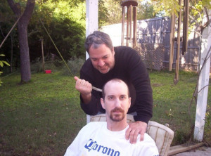 Halloween 09. Joe drills some sense into my head.