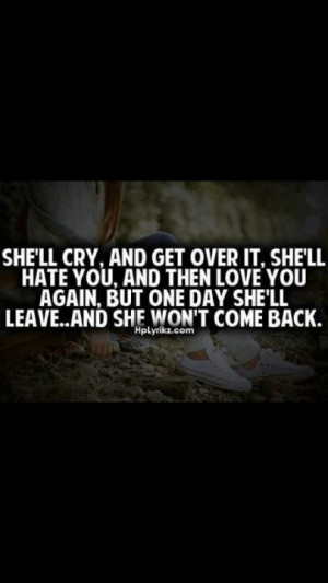 Getting Over You Quotes She'll get over you