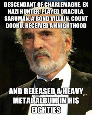 Christopher Lee ‘Baddest Man In The World’