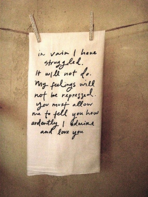 Jane Austen hand towel...