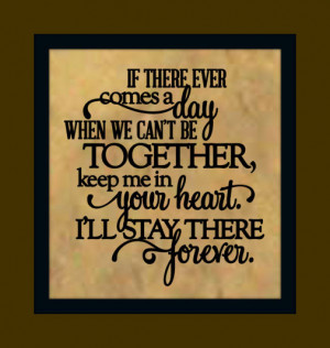 ... tomorrow when we're not together... Christopher Robin vinyl wall quote