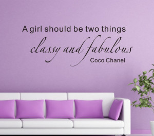 Details about Coco Chanel Quote stickers wall Decal Removable Art ...