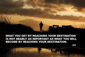 The journey matters more than the destination