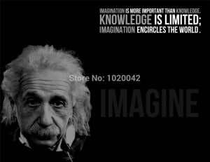 Free Shipping ALBERT EINSTEIN IMAGINATION GLOSSY POSTER Famous Quotes ...