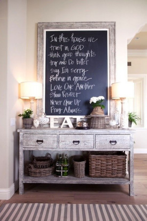 Chalkboard For The Entrance