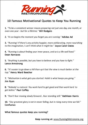 10 Famous Quotes for Running