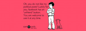 ... You are welcome to use it at any time. Unfriend A Friend on Facebook