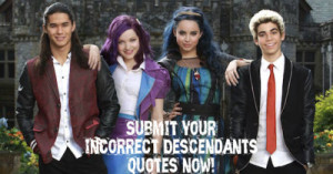 Submit your incorrect Descendants