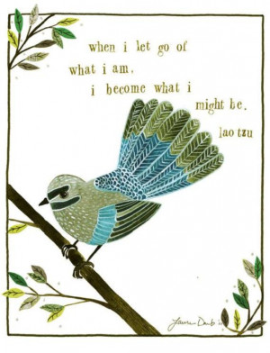 Bird Print Inspirational Quote Lao Tzu by lauradaub on Etsy