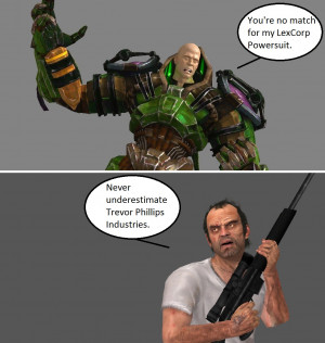 Injustice: Lex Luthor vs Trevor Phillips by xXTrettaXx