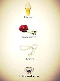 love couple quotes like ring feelings rose I really like you