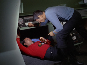 Scotty : I've been doin' this for three hours now, Mister Spock ...