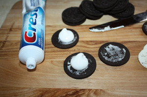 Make their Oreos taste minty fresh (make sure the toothpaste is edible ...