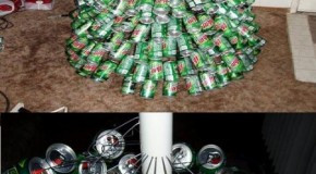 Funny Mountain Dew Can Christmas Tree