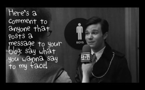 Kurt to Mercedes (about Sam) in Duets