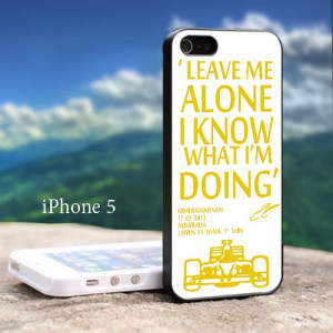 Kimi Raikkonen Quotes - For iPhone 5 Black case