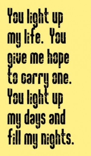 You Light Up My Life - song lyrics
