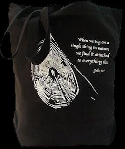 Muir Quote Black Tote