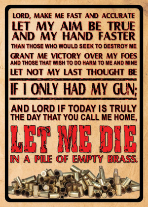 lords prayer gun owner tin sign lords prayer 12in x 17in rolled edges ...