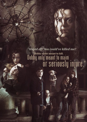 Dobby never meant to kill Dobby only meant to maim or seriously