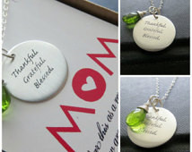 Mothers necklace, engraved quote ne cklace, Mother of the bride gift ...