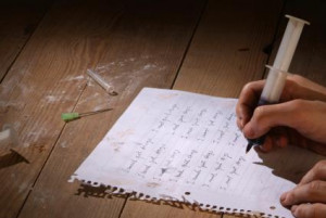 Addict writing