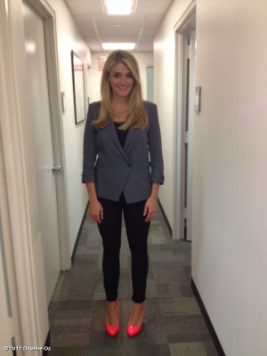 Daphne Oz's photo: my outfit today on @thechew: #helmutlang jacket ...