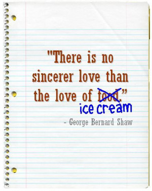 Love Quote About Ice Cream