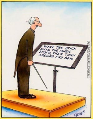 Funny Pictures - Wave the stick until the music stops - Ochestra ...