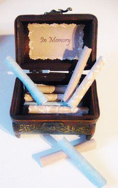 Grief Comfort Scroll Box - Treasure chest of 20 sympathy quotes to ...