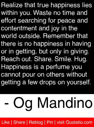 ... getting a few drops on yourself og mandino # quotes # quotations