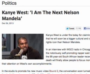 Kanye West: I've Never Said Anything To Dishonor Mandela