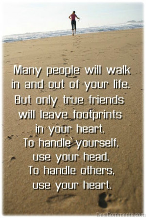 quote about footprints on your heart