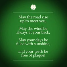 ... of plaque! Happy St Patricks Day! http://www.stephensdentistry.com