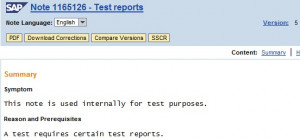 Quote: “A test requires certain test reports.”