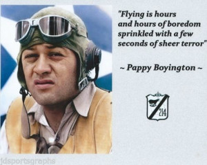 Gregory Pappy Boyington VMF-214 Blacksheep USMC custom quote 8 x 10 ...