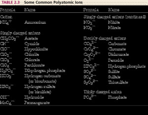 Compound Ionic Polyatomic Ion