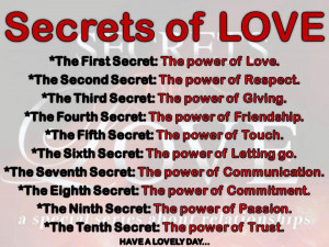 Inspirational Quotes the 10 secrets of love