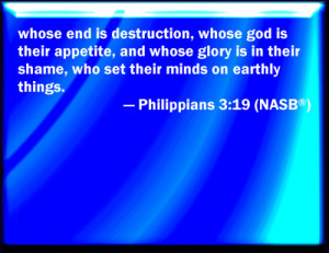 King James Bible Philippians 3 19