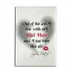 Sylvia plath quotes, best, famous, sayings, red hair