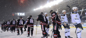 Blackhawks-Penguins outdoor game in Soldier Field