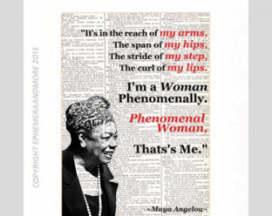 maya angelou quotes phenomenal woman Sorry, this item sold.
