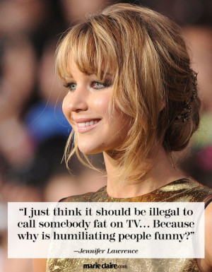 Best Jennifer Lawrence Quotes - Jennifer Lawrence News - Marie Claire