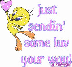 tweety love love msn icons happy bunny