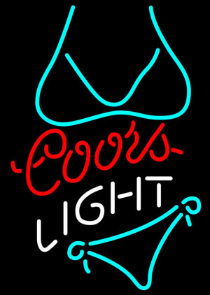 Sign Coors Light Neon Beer