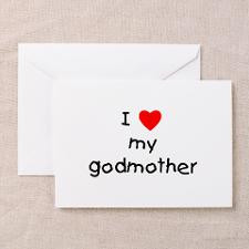 love my godmother Greeting Cards (Pk of 10) for
