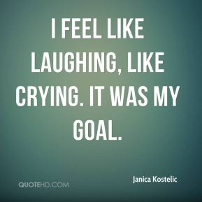 Janica Kostelic I feel like laughing like crying It was my goal