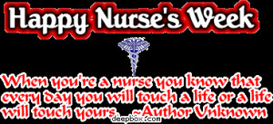 Happy Nurse's Week Myspace Comment