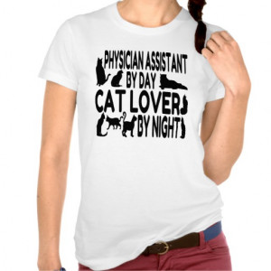 Cat Lover Physician Assistant T-shirt