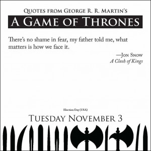 Quotes from George R. R. Martins A Game of Thrones Book Series Desk ...